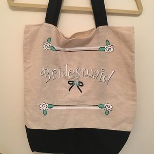 Canvas "Bridesmaid" tote